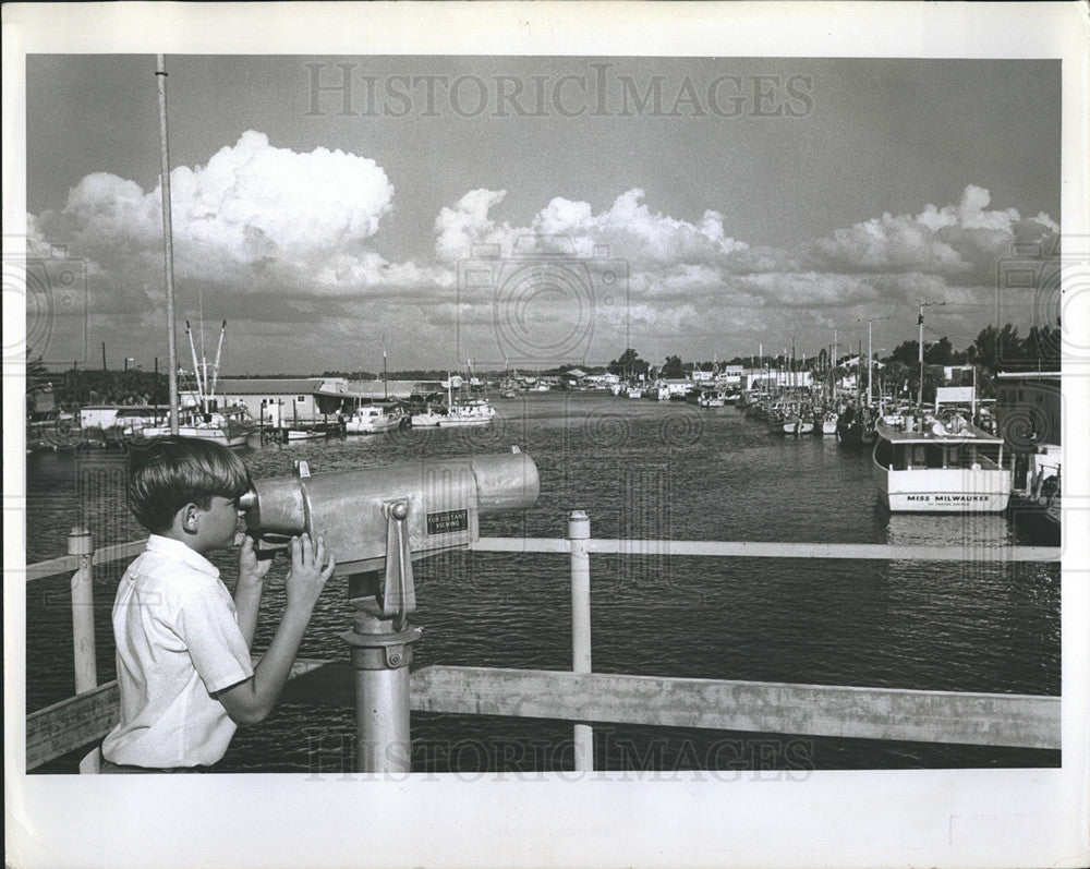 1966 Press Photo The bay at Tarpon Springs,Fla. - Historic Images