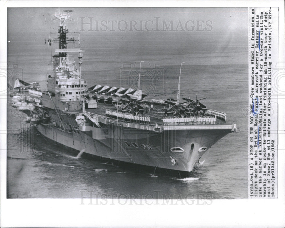 1962 Press Photo British Royal navy ship - Historic Images