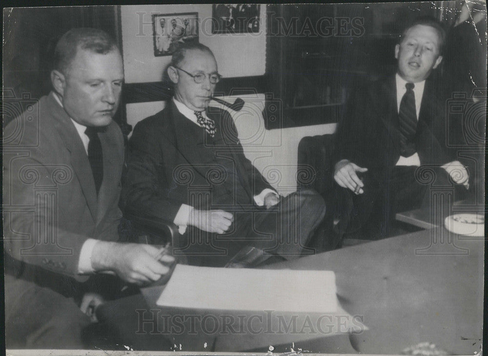 1946 Press Photo Howard French Jr. , William Benswanger and Robert Murphy - Historic Images