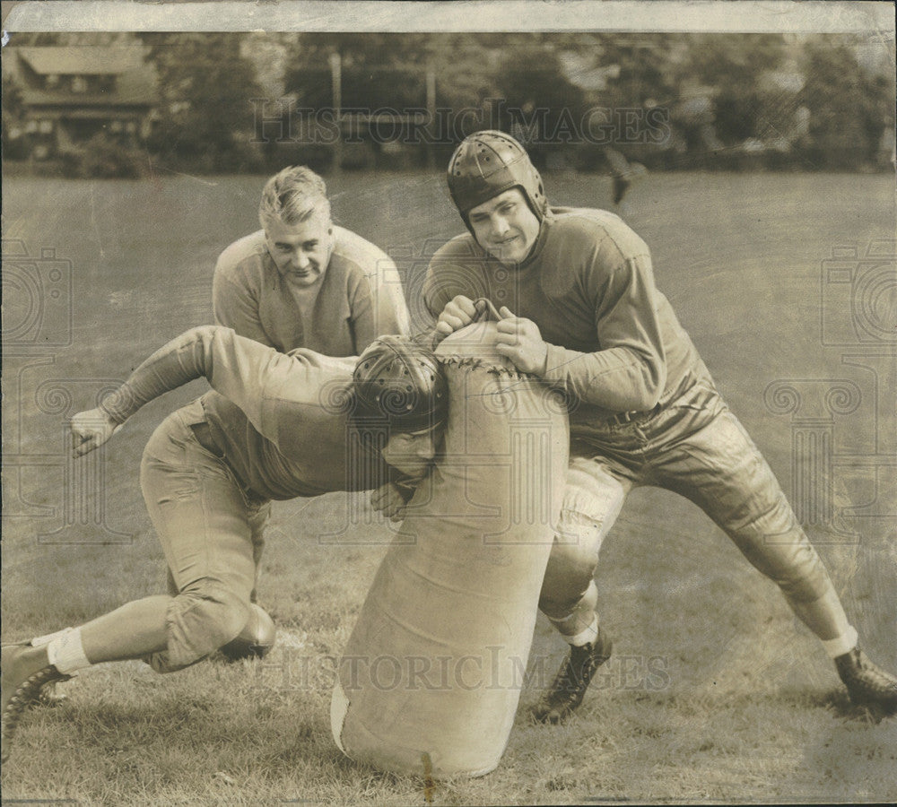 1940 Press Photo Northwestern wildcat football captain dick richard - Historic Images