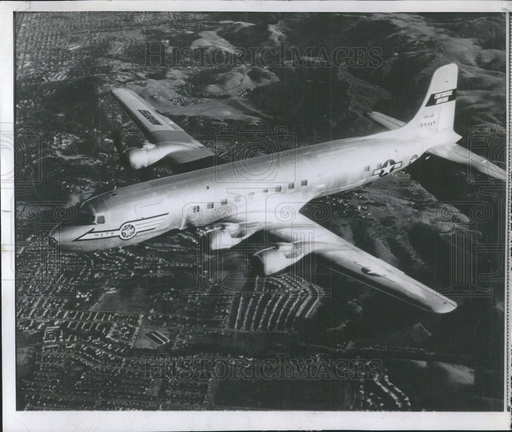 1956 Press Photo Military Air Transport Service C-1118 vanished over Atlantic. - Historic Images