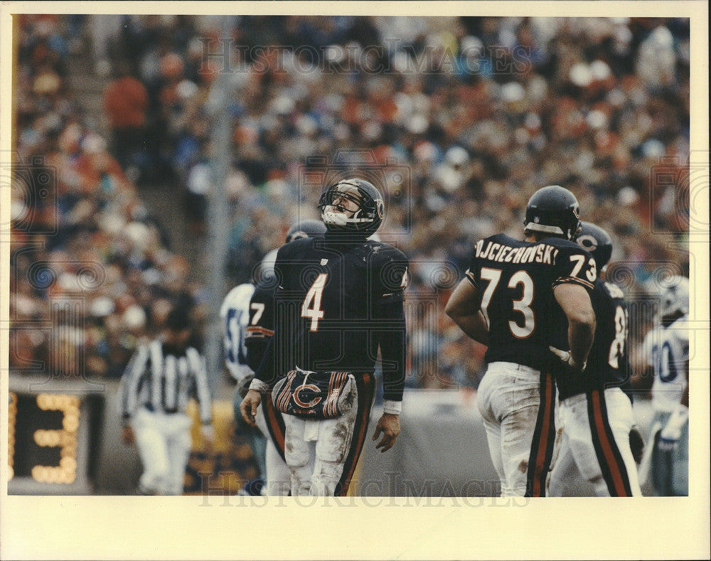 Undated Press Photo Chicago Bears and Dallas Cowboys - Historic Images