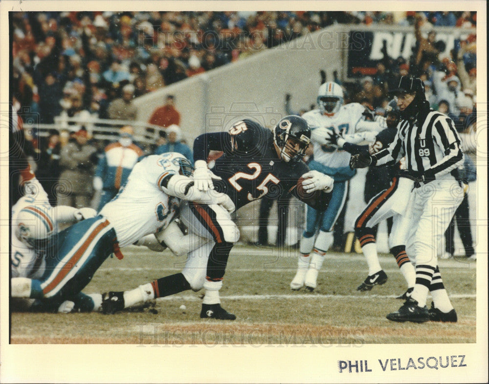 Undated Press Photo Phil Velasquez, Chicago Bears &amp; Buffalo Bills. - Historic Images