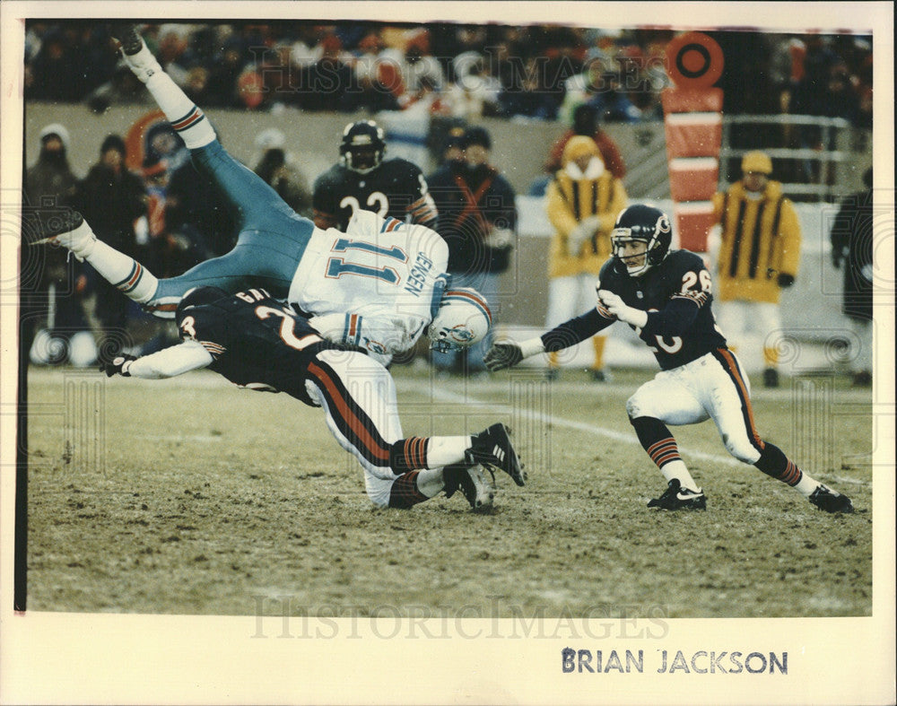 Undated Press Photo Brian Jackson, Chicago Bears. - Historic Images