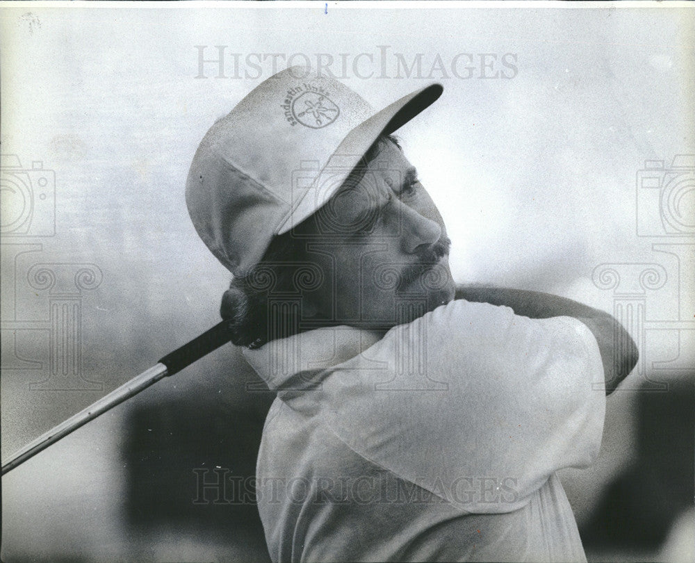 1981 Press Photo Butler Golf Course Pro Golfer Sammy Rachels - Historic Images