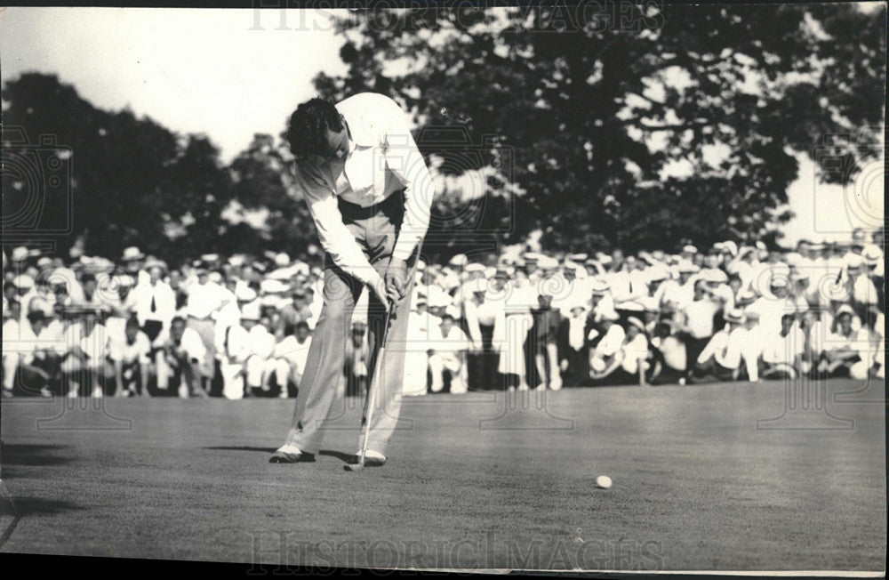 1933 Press Photo Ralph Guldahl,National Open Golf Tournament. - Historic Images