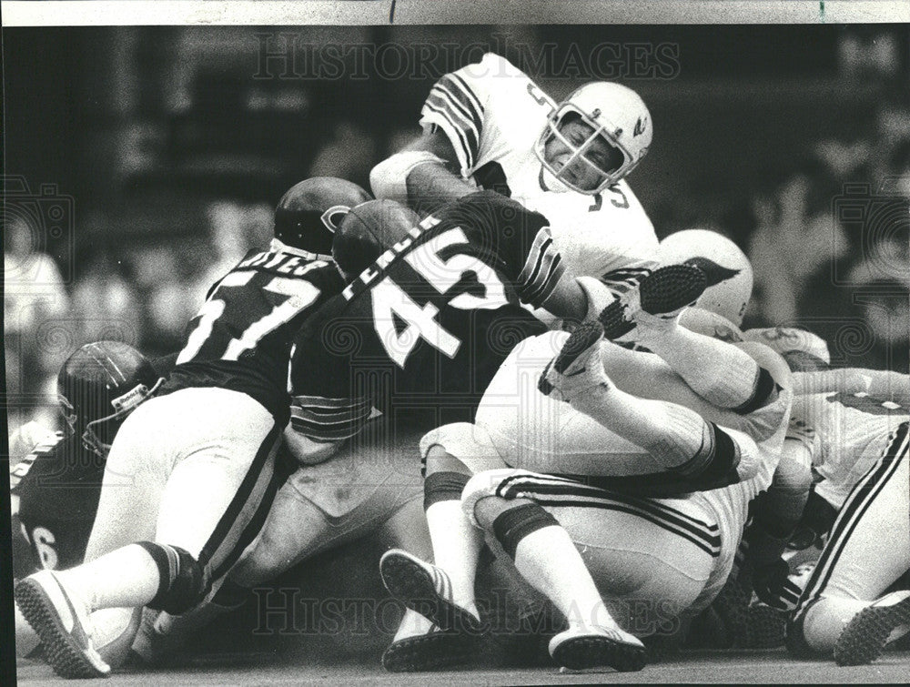 1977 Press Photo Chicago bears football game - Historic Images