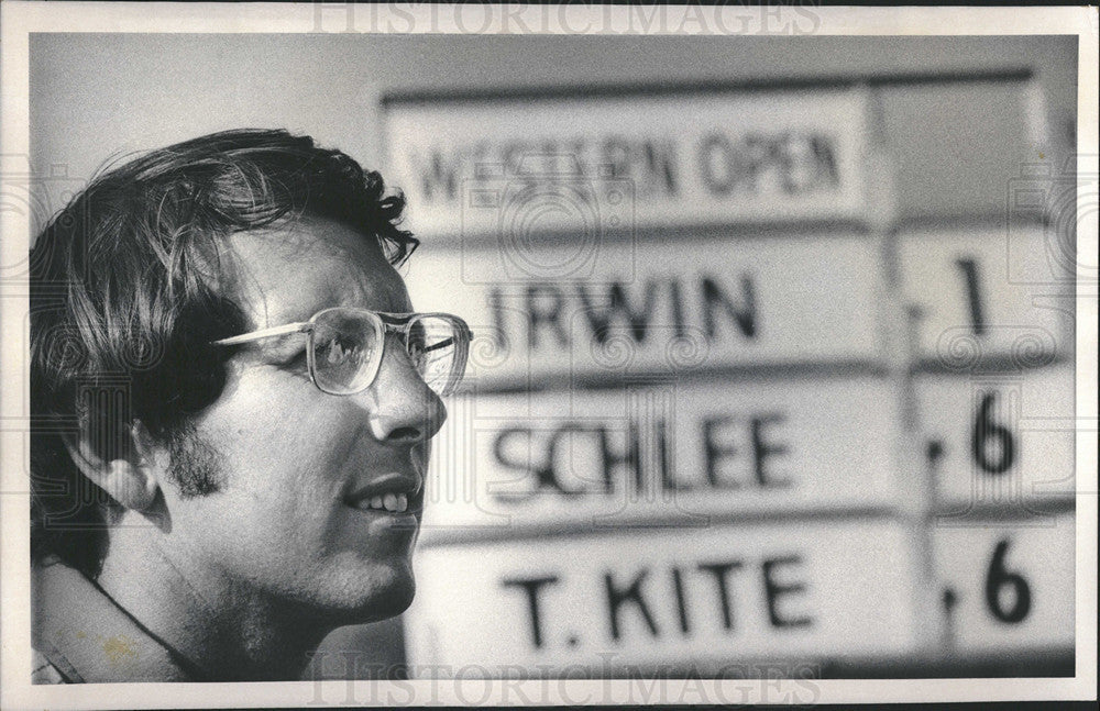 1975 Press Photo of Hale Irwin after winning the Western Open - Historic Images