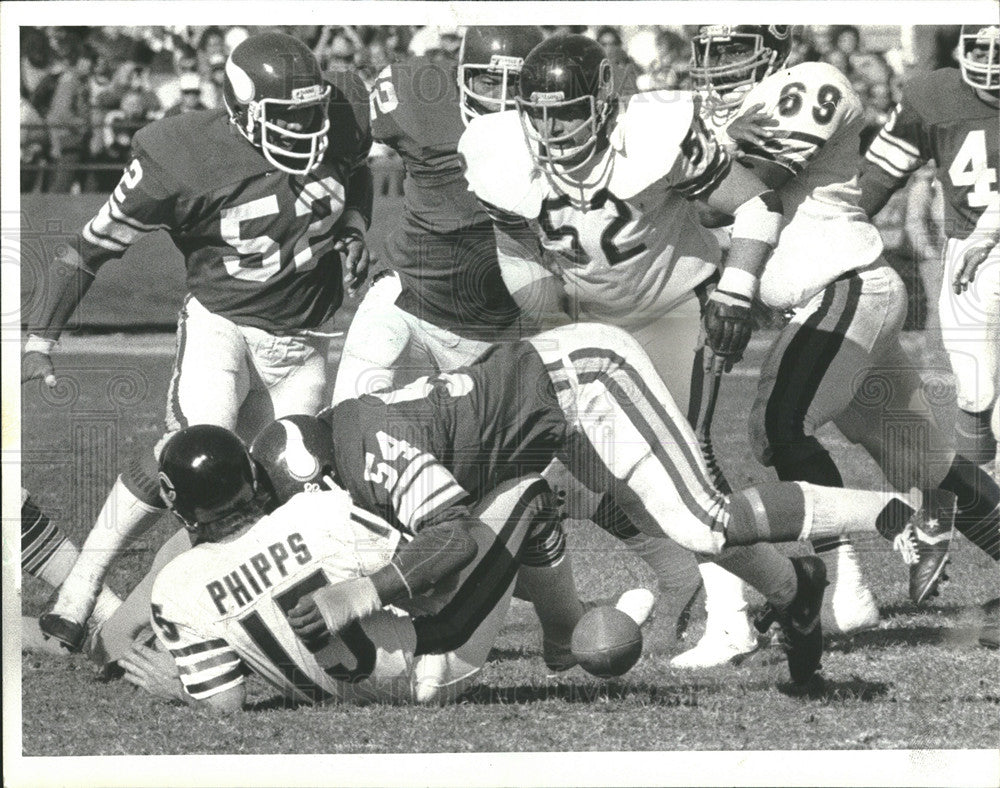 1980 Press Photo Bears vs Vikings - Historic Images