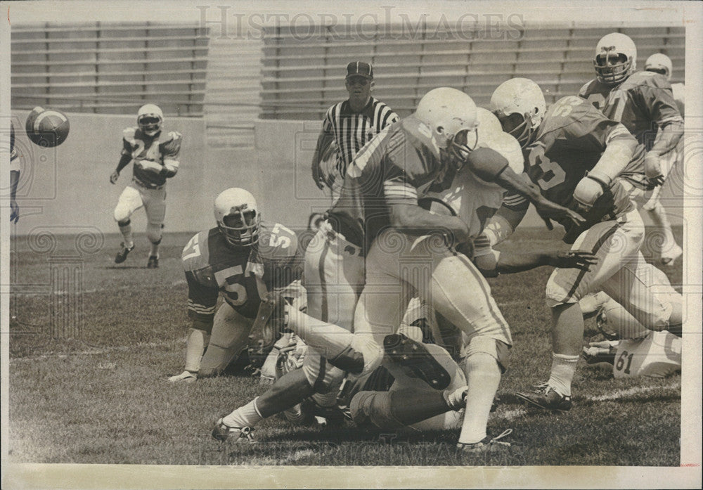 1977 Press Photo Blue-Silver football game at Air Force Academy - Historic Images