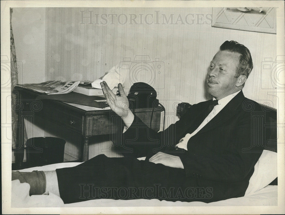 1946 Press Photo Robert F Murphy Boston org of American Baseball Guild - Historic Images