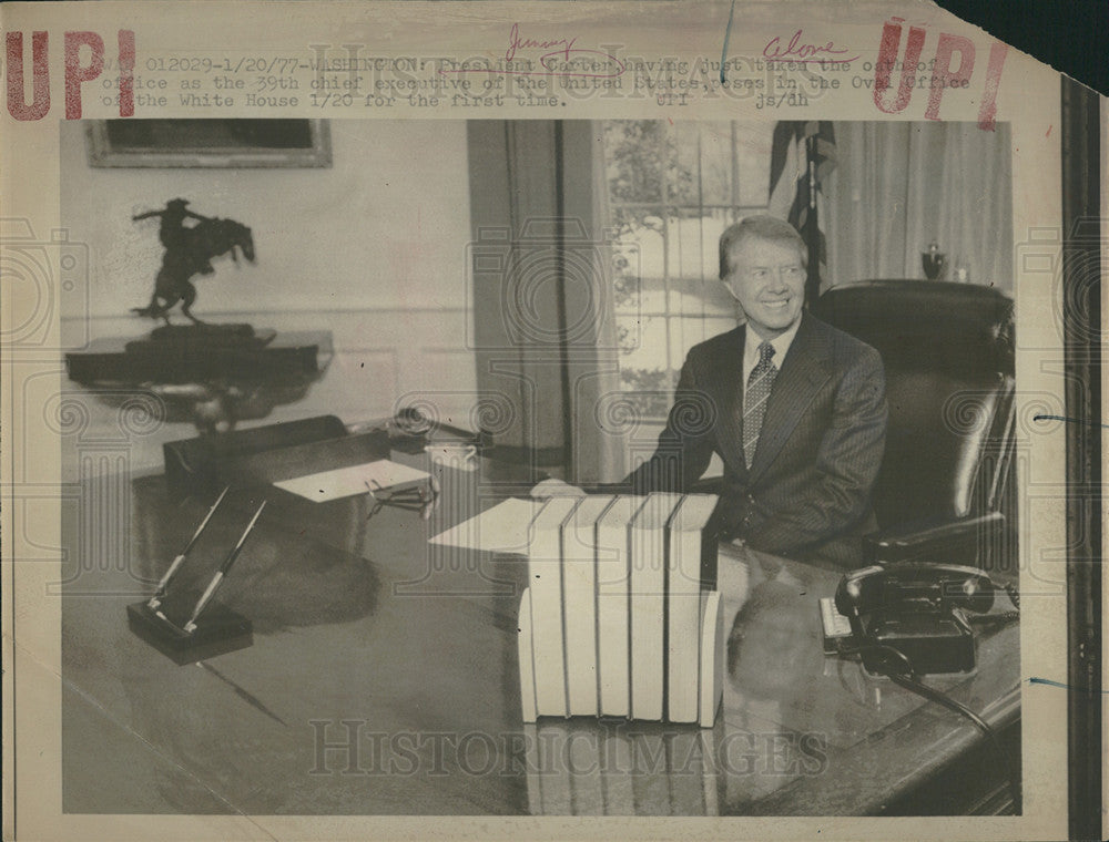 1977 Press Photo President jimmy carter - Historic Images