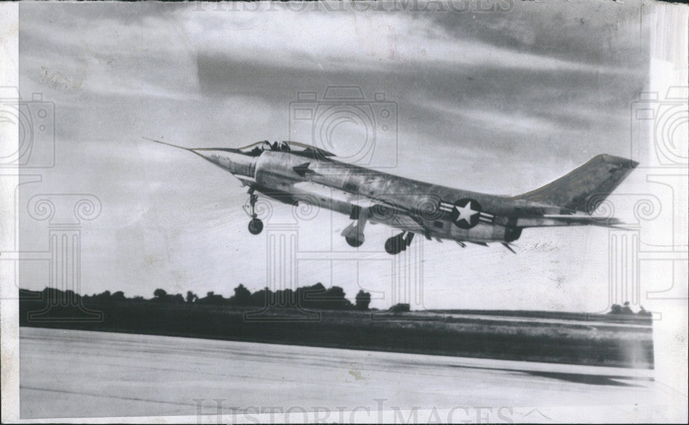 1953 Press Photo us navy jet mcdonnell xF3H-1 - Historic Images