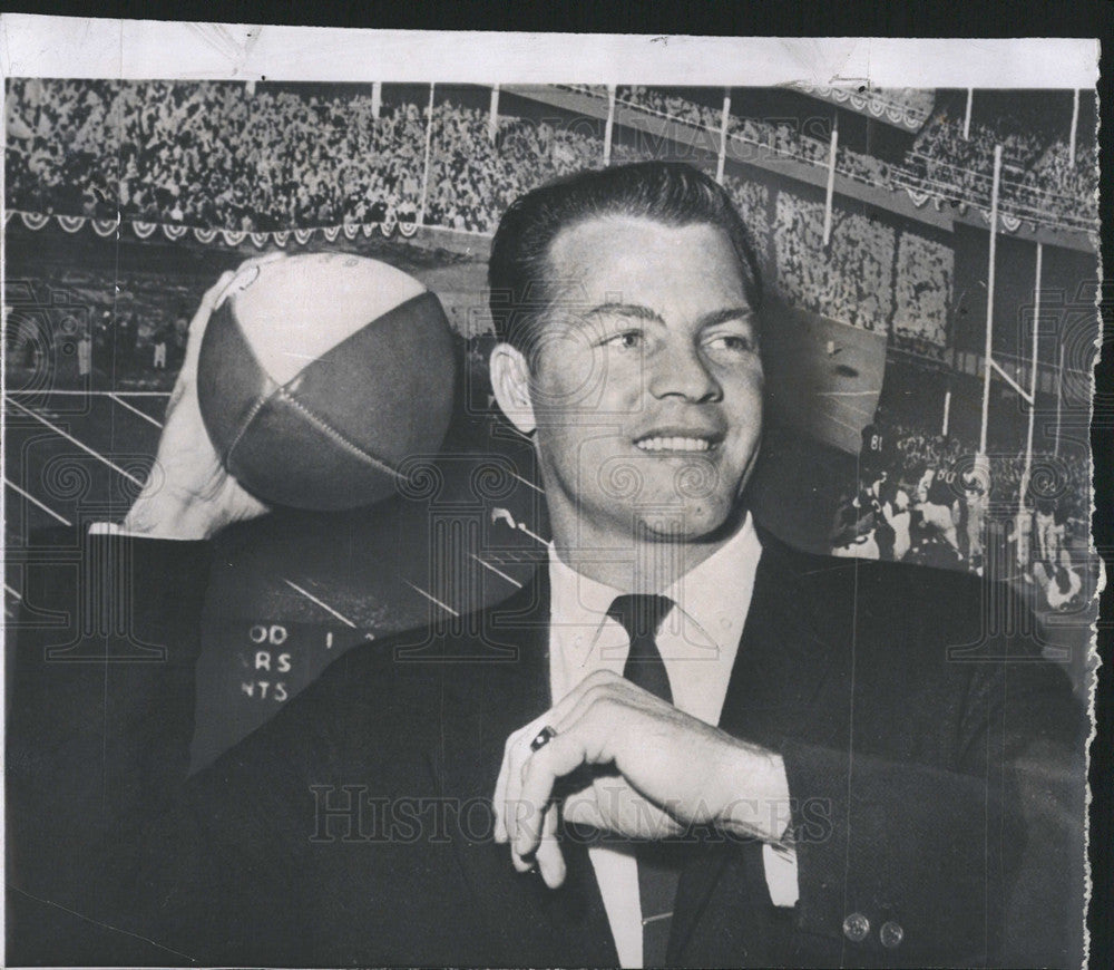 1962 Press Photo Ny Giant Frank Gifford - Historic Images