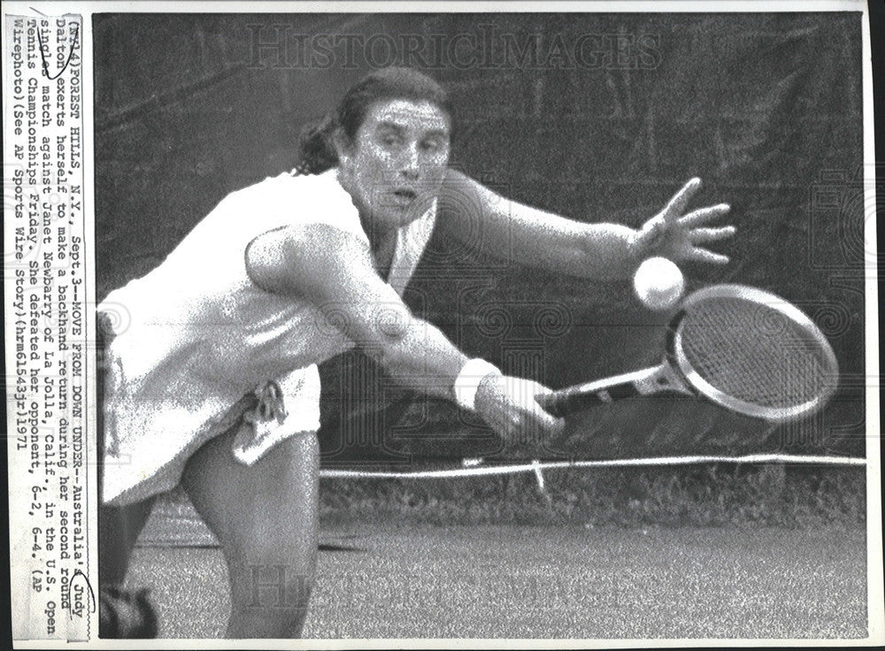 1971 Press Photo of Australian Judy Dalton playing in U.S. Open Championship - Historic Images