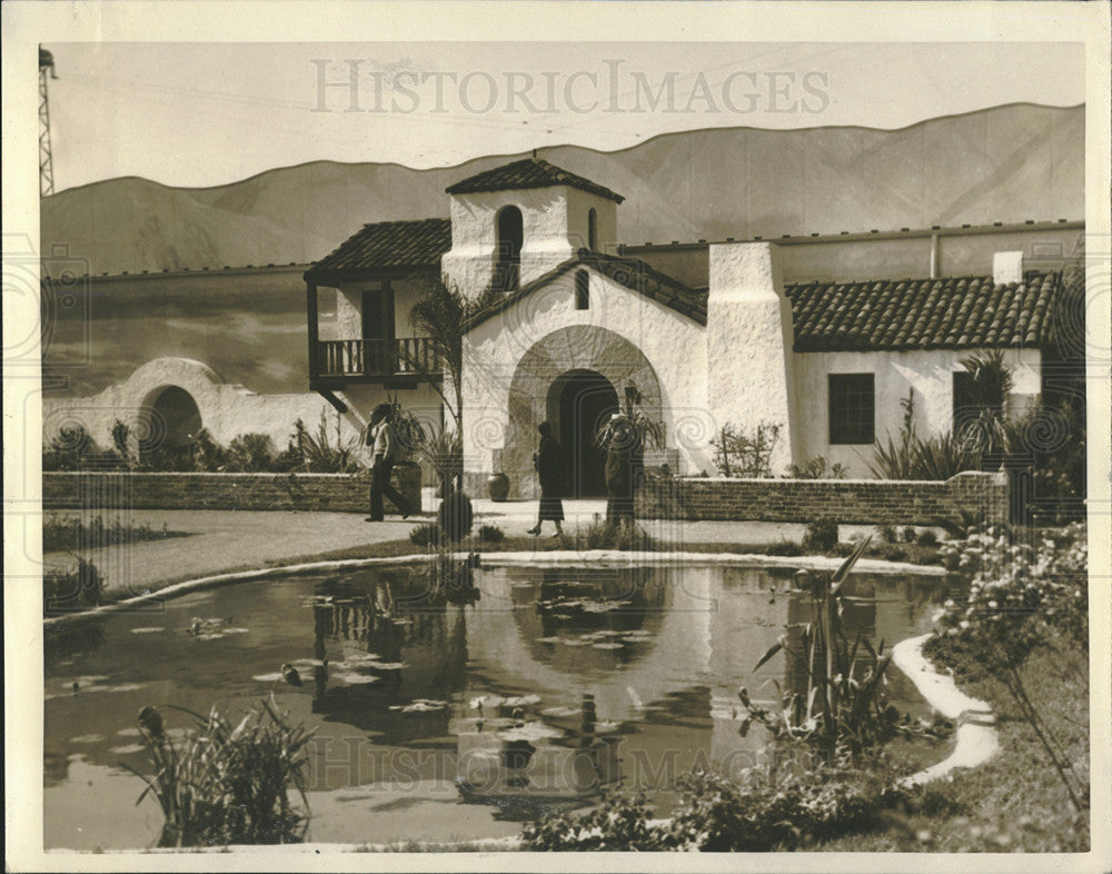 1933 Press Photo of the California Hacienda on Northerly Island - Historic Images