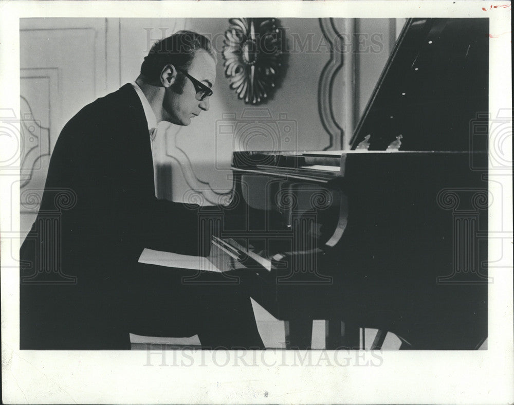 1973 Press Photo Pianist alfred Brendel - Historic Images