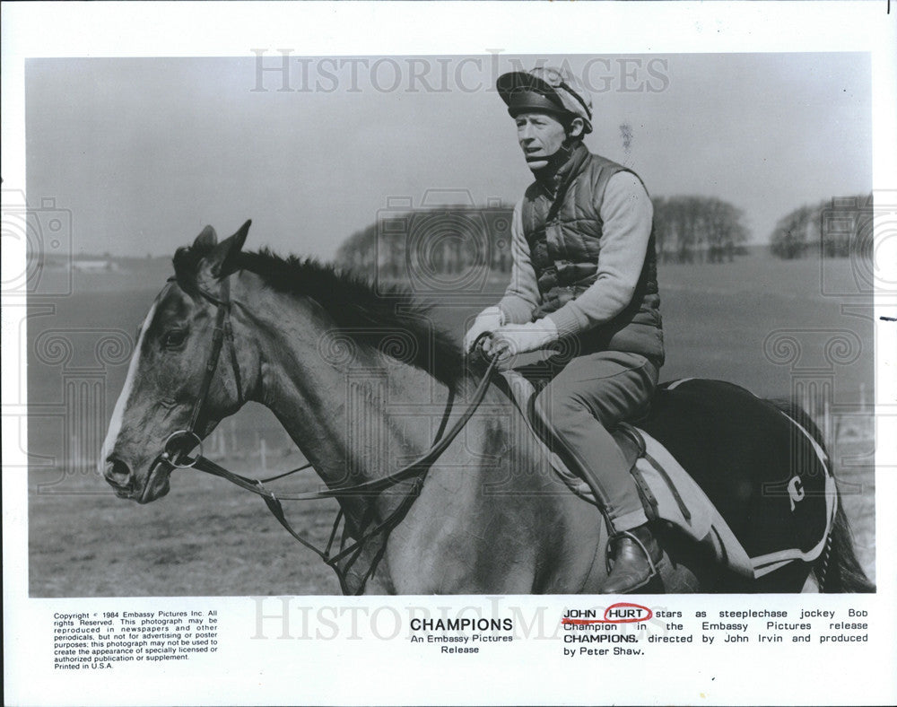 1984 Press Photo Champions Actor John Hurt - Historic Images