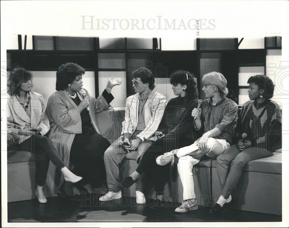 1986 Press Photo Say No Anti Drug Show Teenagers - Historic Images