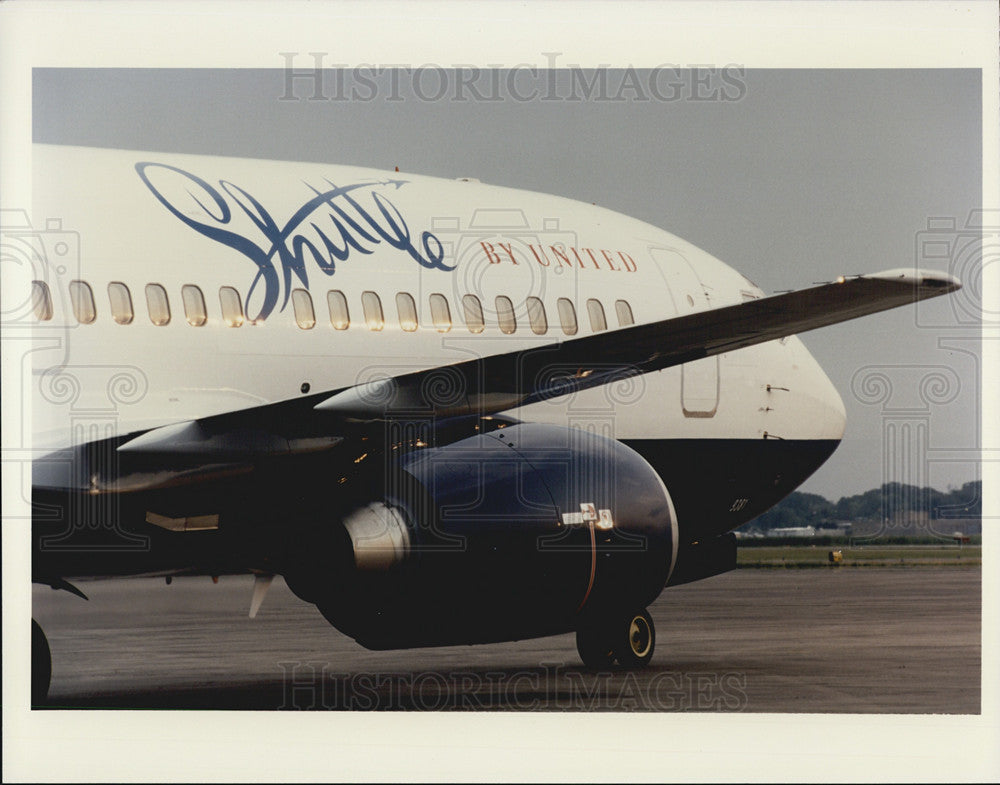 1996 Press Photo United Airlines Shuttle airplane - Historic Images