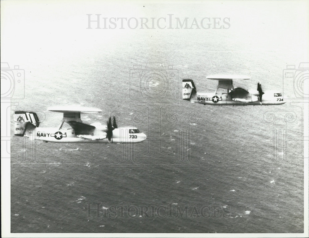 1981 Press Photo Military S-2 Tracker planes. - Historic Images