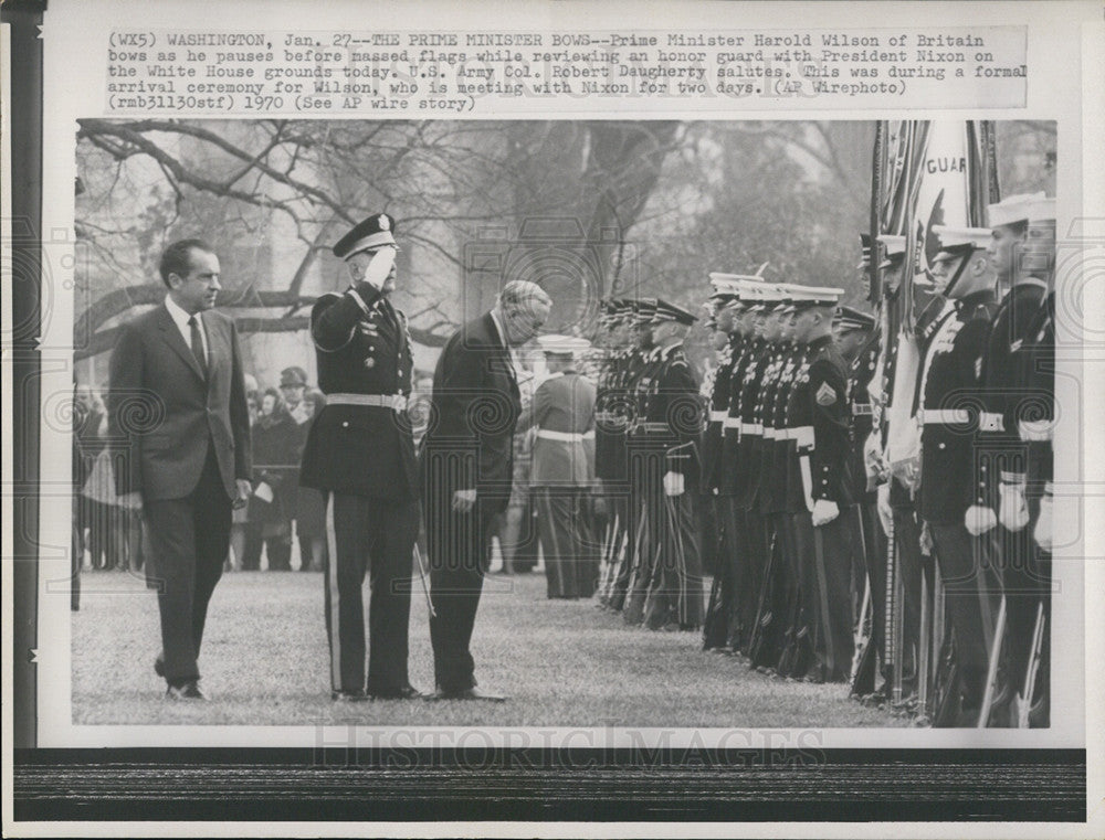 1970 Press Photo Prime minister Harold wilson - Historic Images