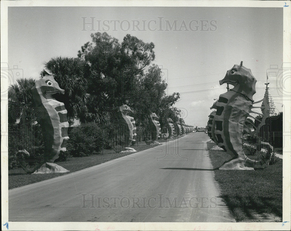 1967 Press Photo Entrance to Sea World,Florida - Historic Images