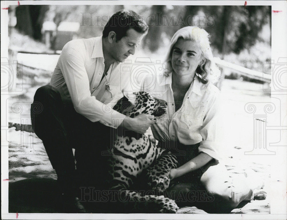 1966 Press Photo Mr. &amp; Mrs.Ralph Helfer, African animal owners. - Historic Images