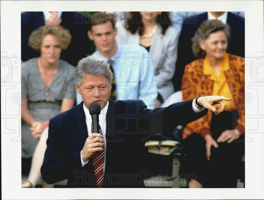 1993 Press Photo Bill Clinton - Historic Images