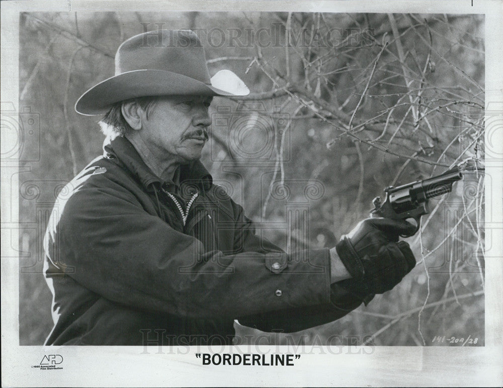 1980 Press Photo of actor Charles Bronson in &quot;Borderline&quot; - Historic Images