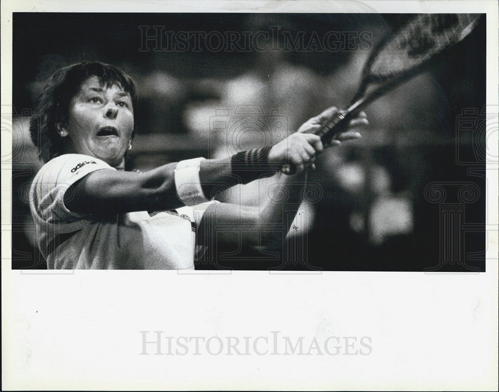 1984 Press Photo Wendy Turnbull, UIC Pavillion, Virginia Slims Tennis - Historic Images