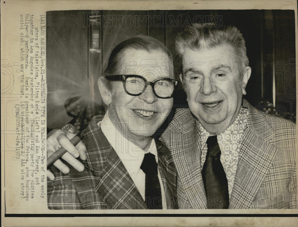 1973 Press Photo Milton beryl and Ken Murray,entertainers - Historic Images