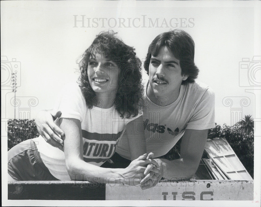 1982 Press Photo Pam Spencer and husband Eric Marques - Historic Images