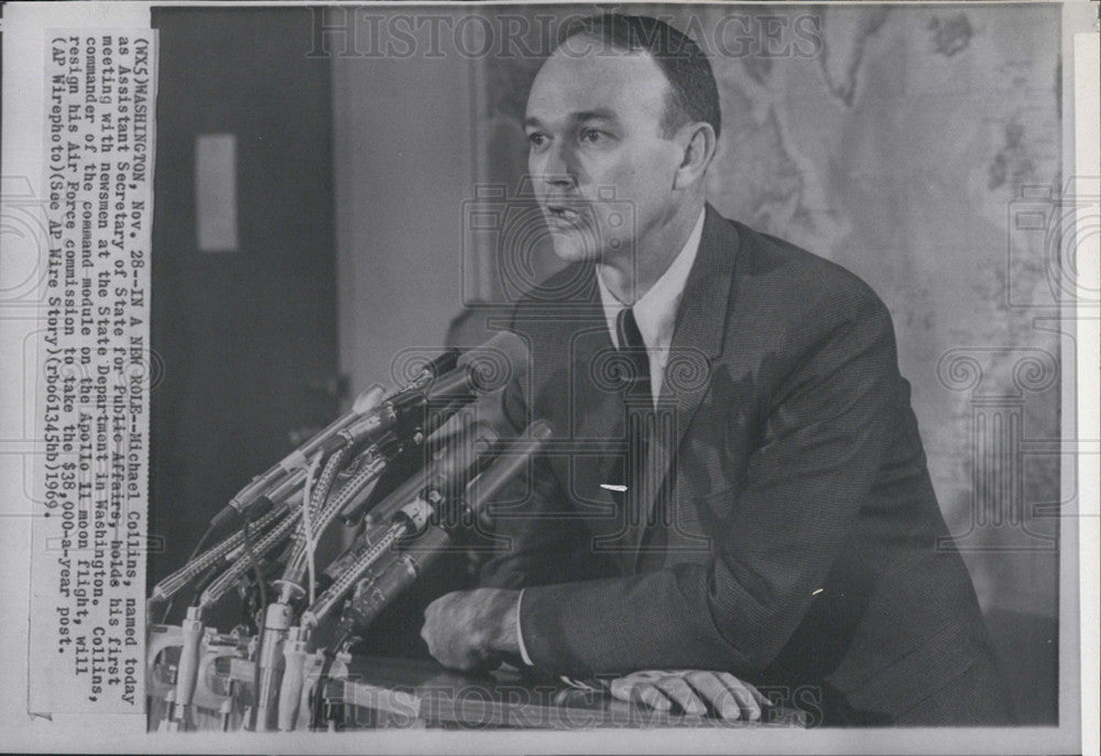 1969 Press Photo Michael Collins,astronaut - Historic Images