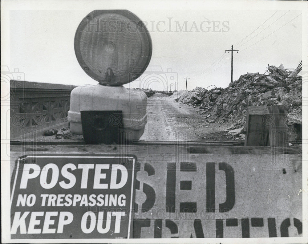 1967 Press Photo Seminole Bridge Under Construction For New Sunshine Skyway - Historic Images