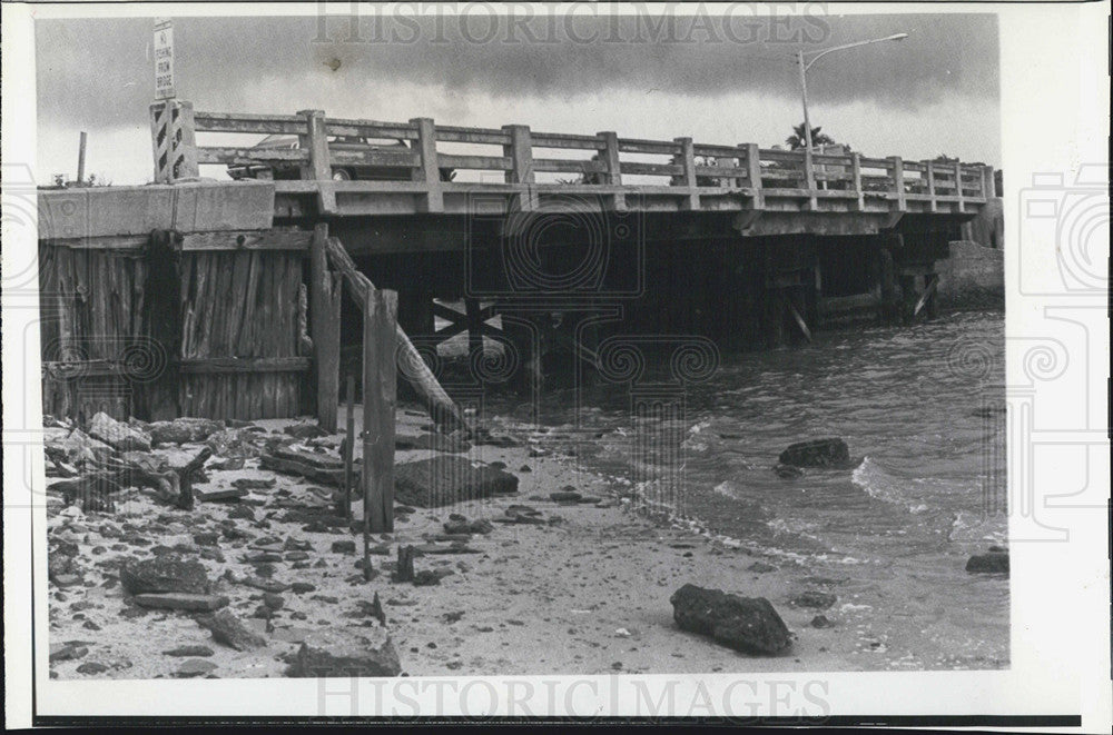 1980 Press Photo Stevenson Creek,Fla bridge to be replaced - Historic Images