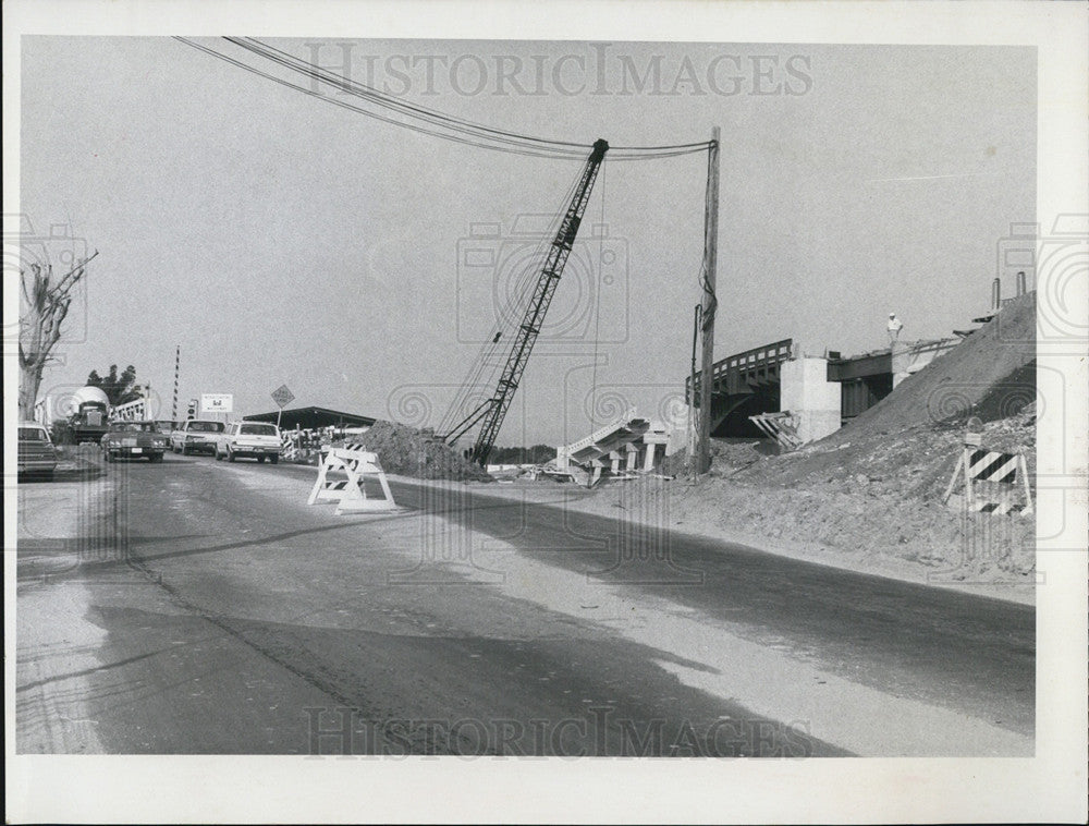 1968 Press Photo Construction of Stickney Point,Fla bridge - Historic Images