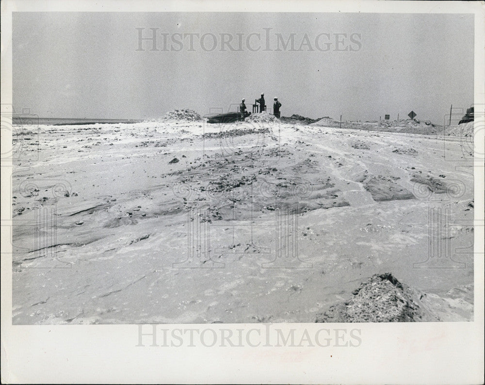 1967 Press Photo Sunshine Skyway under construction in Florida - Historic Images