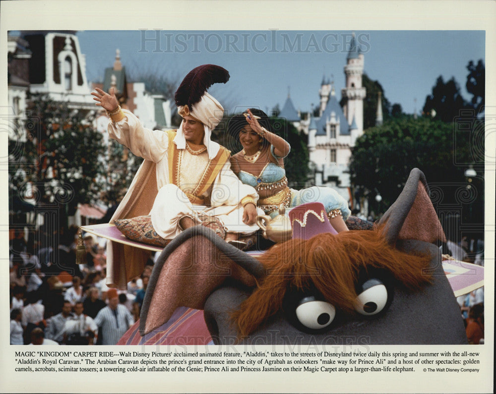 1993 Press Photo Magic kingdom Carpet ride Aladdin - Historic Images