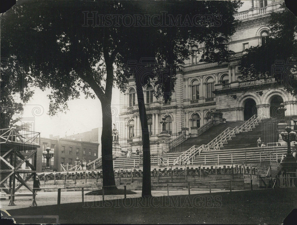 1928 Press Photo Steps Of Capital Building In Albany New York - Historic Images