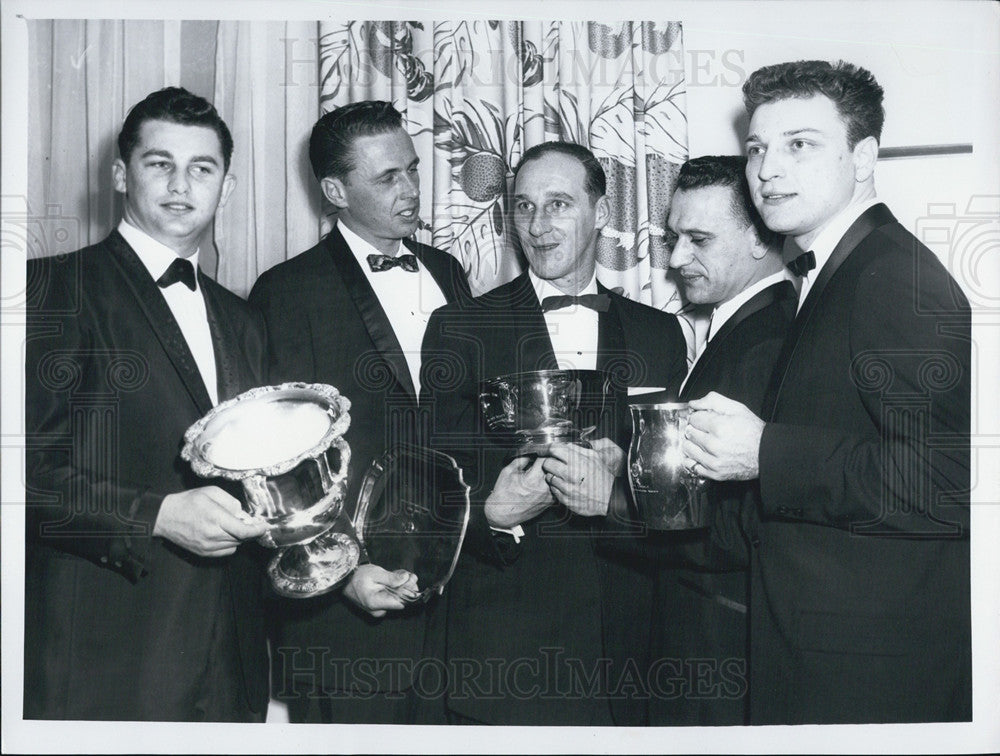1960 Press Photo Boston&#39;s Wirter&#39;s Dinner Honoring Baseball Players - Historic Images