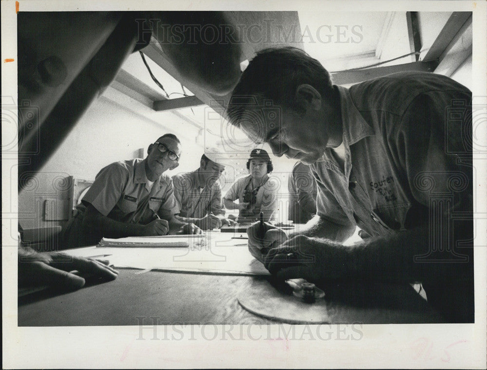 1972 Press Photo War Game Control - Historic Images