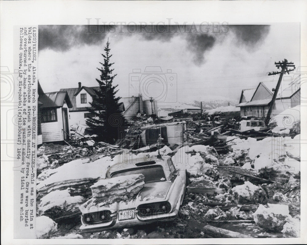 1965 Press Photo Alaska earthquake - Historic Images