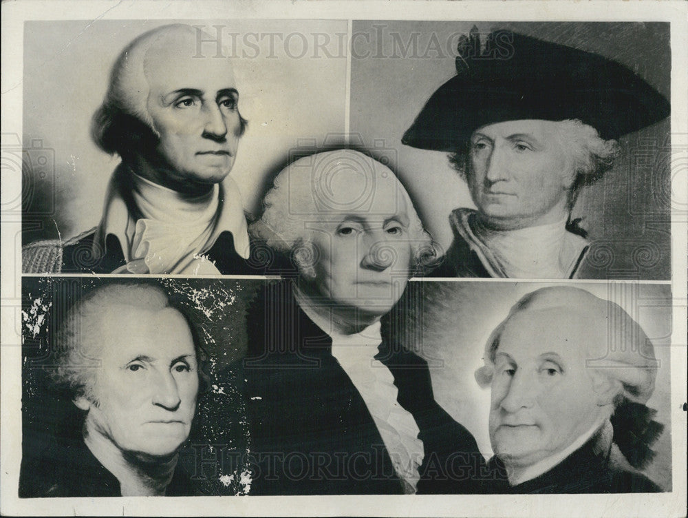 1969 Press Photo Portraits Of George Washington Project 20 NBC Television Show - Historic Images