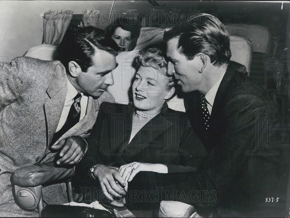 1952 Press Photo Shelley Winters, Gary Merrill, Michael Rennie - Historic Images