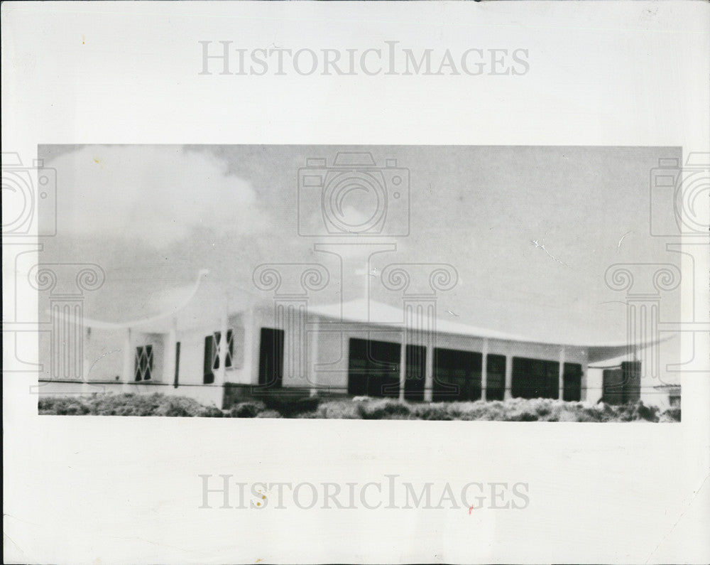 1962 Press Photo Sanctuary United Church Of Christ Designed By DeWayne Anderson - Historic Images