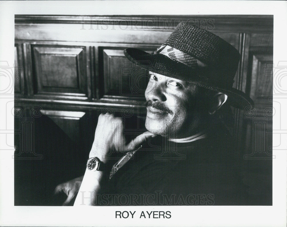 1995 Press Photo Roy Ayers funk soul jazz vibraphone - Historic Images