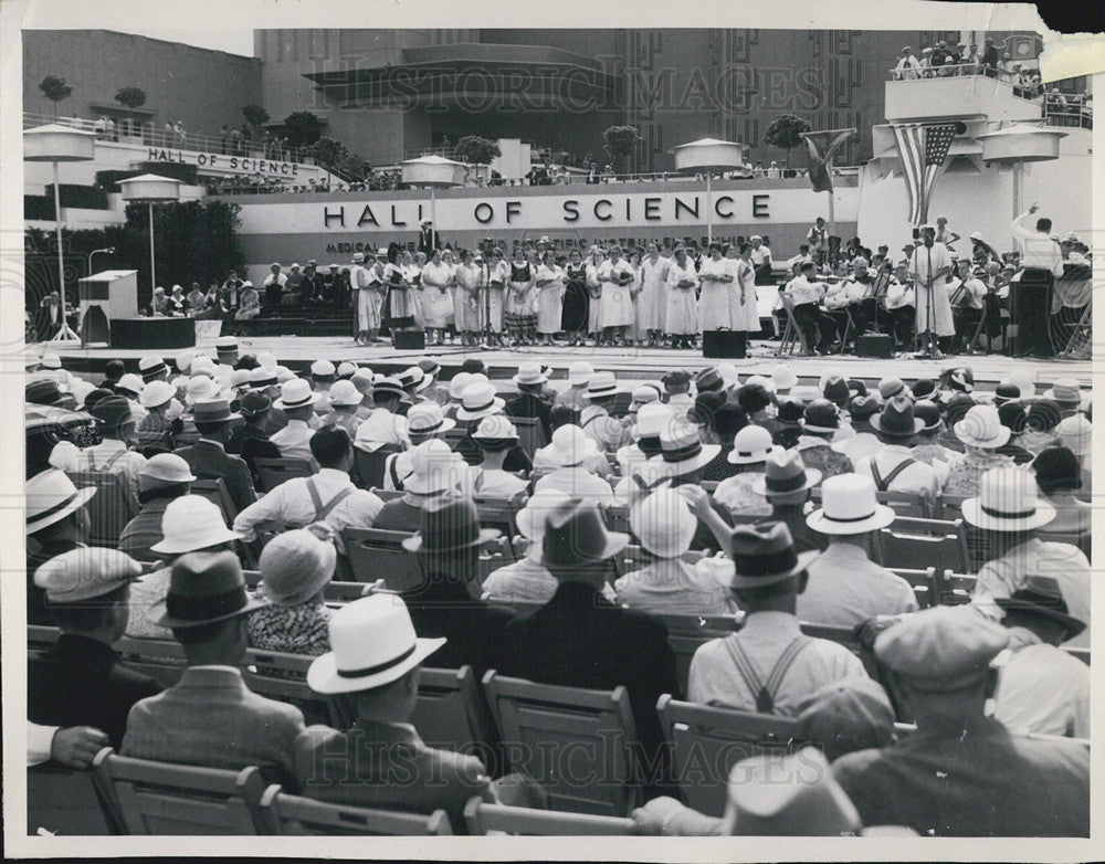 Undated Press Photo World's Fair Swiss Day Hall of Science - Historic Images