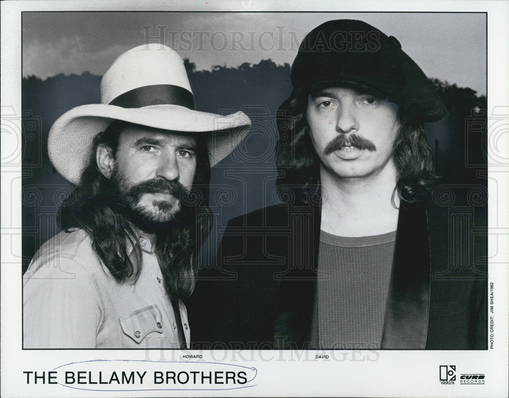 1982 Press Photo Singers The Bellamy Brothers - Historic Images