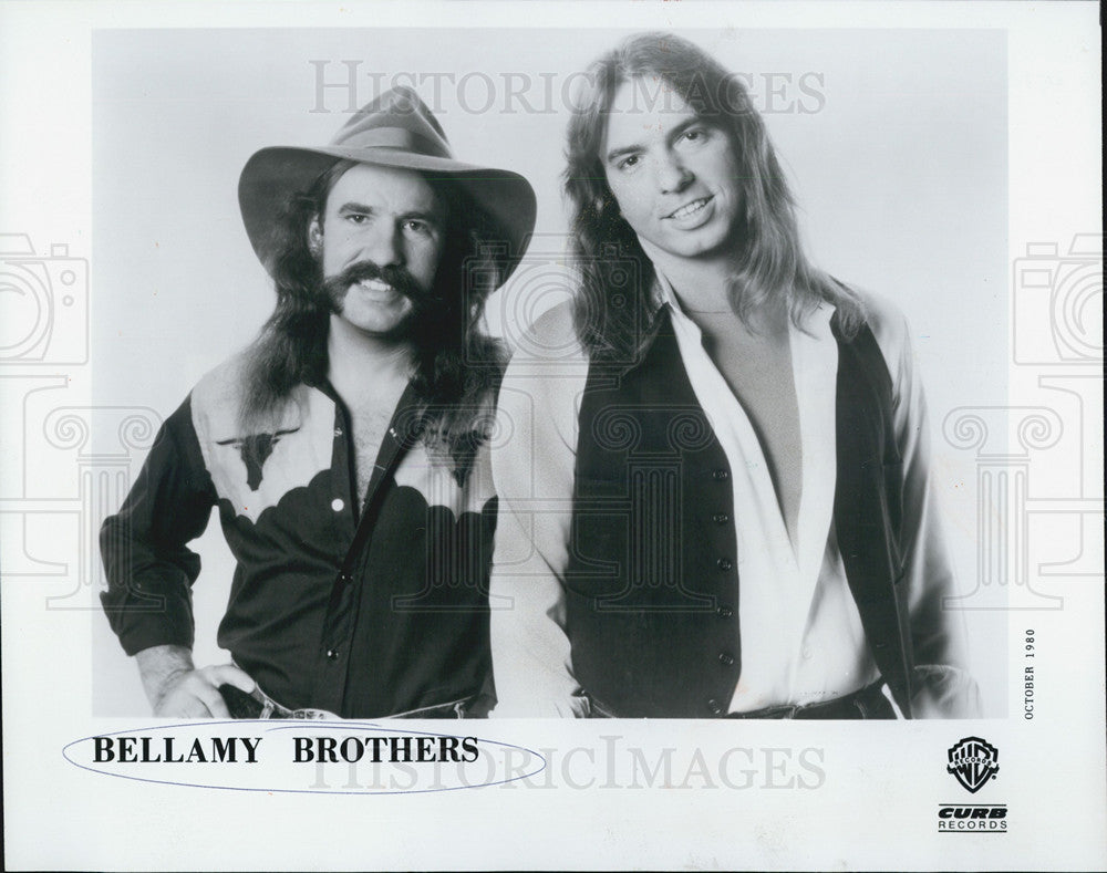 1980 Press Photo Singers The Bellamy Brothers - Historic Images